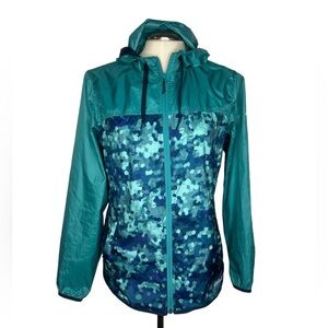 Eddie Bauer Women's Blue Camouflage Utility Jacket